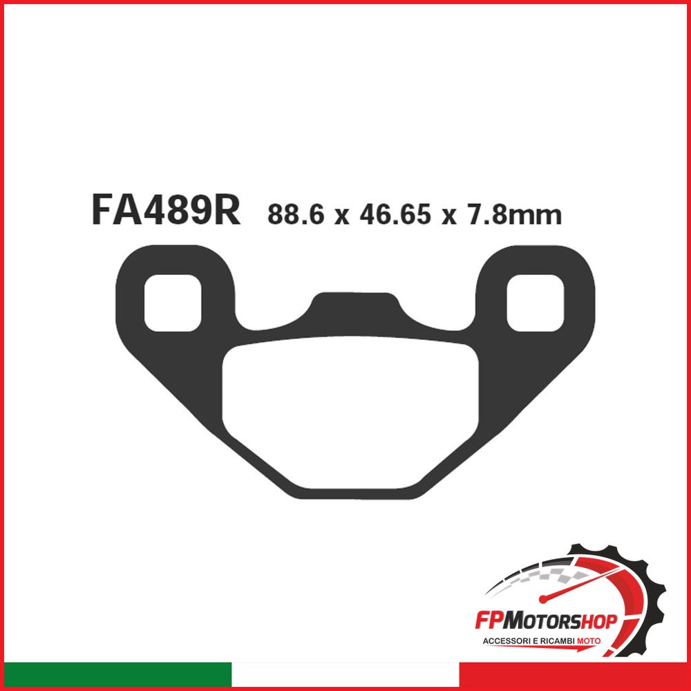 PASTIGLIE FRENO MOTO EBC FA489R R POLARIS RANGER RZR 170 09- POST. QUAD