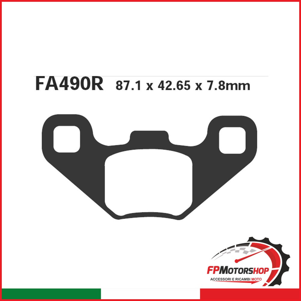 PASTIGLIE FRENO MOTO EBC FA490R R POLARIS RANGER RZR 170 09- ANT. QUAD ANTERIORE