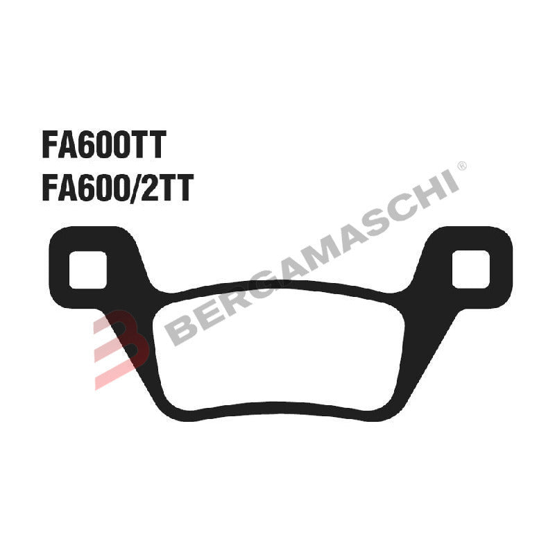 PASTIGLIE FRENO MOTO EBC FA600R R KYMCO MXU 500 09- ANT. QUAD ANTERIORE DAL 2009
