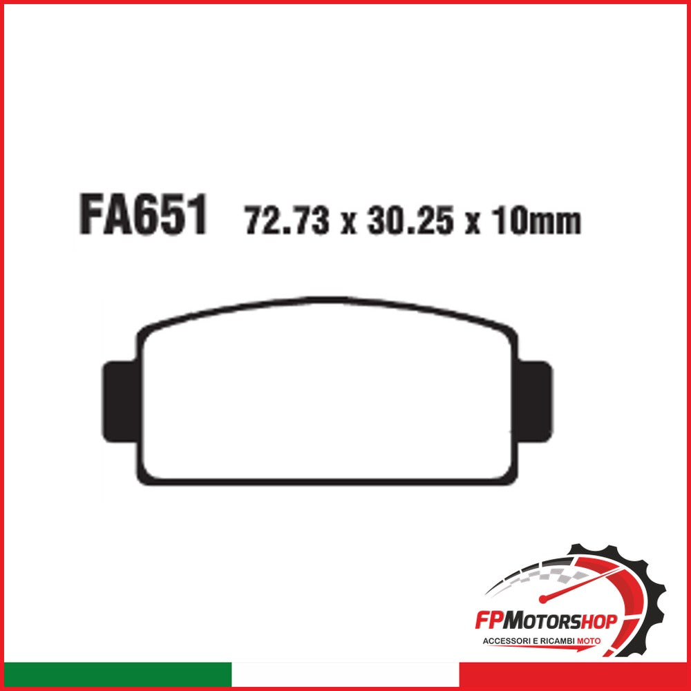 PASTIGLIE FRENO MOTO EBC FA651R R CFMOTO FORCE 500/5 50/600/800 500/550/600/800