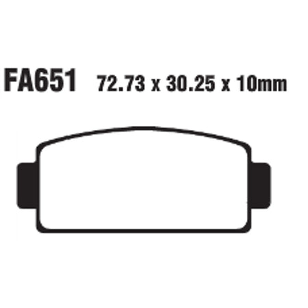 PASTIGLIE FRENO MOTO EBC FA651R R CFMOTO FORCE 500/5 50/600/800 500/550/600/800