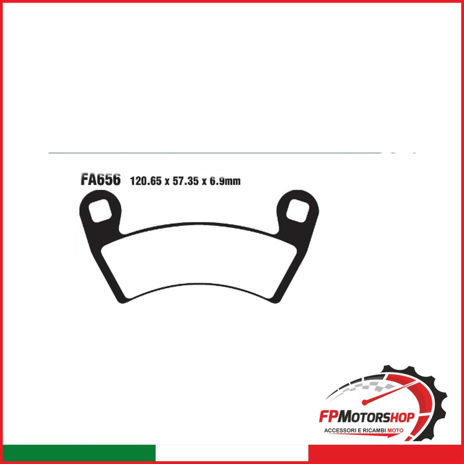 PASTIGLIE FRENO MOTO EBC FA656R R POLARIS SPORTSMAN ANT. QUAD ANTERIORE 325/570