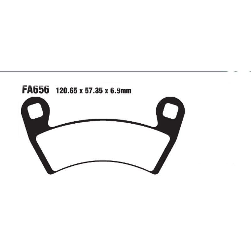 PASTIGLIE FRENO MOTO EBC FA656R R POLARIS SPORTSMAN ANT. QUAD ANTERIORE 325/570