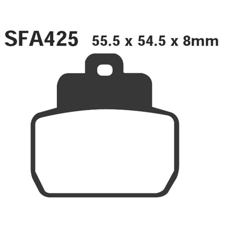 PASTIGLIE SFAC BEVERLY 500 06-POST.X8-X9 125/250i 05-08 PIAGGIO X8 125/150/250 2005-2008 X9 250 2005-2007 EBC R2342500 - foto originale