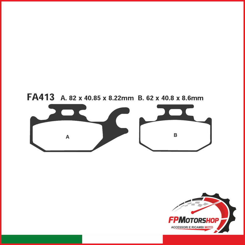 [R1741300] PASTIGLIE SFA HH SUZUKI BURGMA N 125-200 07-09 POS. SFA413HH