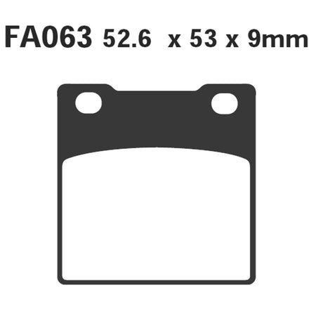 PASTIGLIE FRENO MOTO EBC FA063HH HH SUZUKI GSX-R SV 650 POST. KAWASAKI