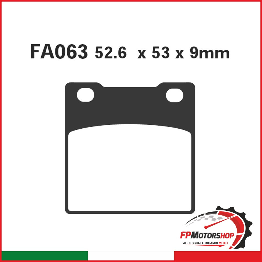 PASTIGLIE FRENO MOTO EBC FA063HH HH SUZUKI GSX-R SV 650 POST. KAWASAKI