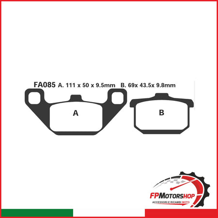 PASTIGLIE FRENO MOTO EBC FA085HH HH KAWA GPZ KAWASAKI