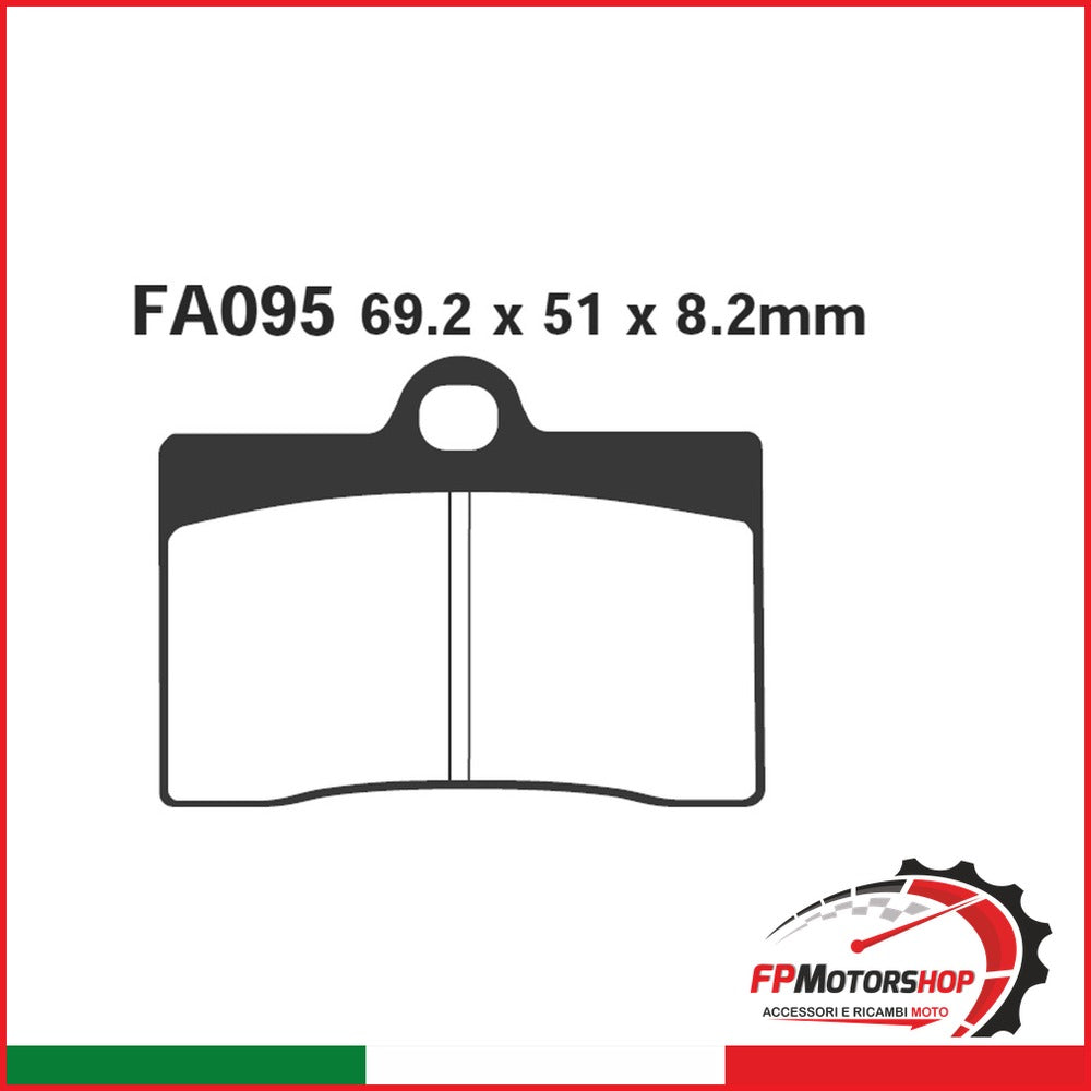 PASTIGLIE FRENO MOTO EBC FA095HH HH DUCATI-APRILIA HONDA APRILIA CAGIVA DUCATI