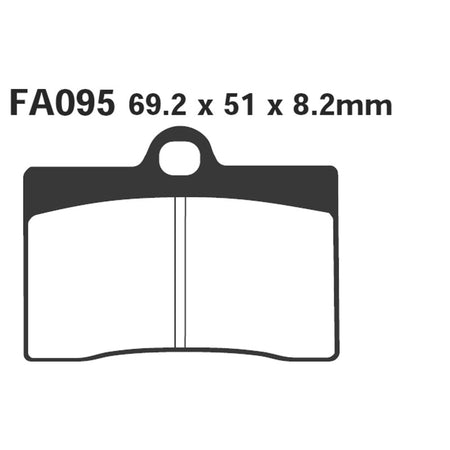 PASTIGLIE FRENO MOTO EBC FA095HH HH DUCATI-APRILIA HONDA APRILIA CAGIVA DUCATI