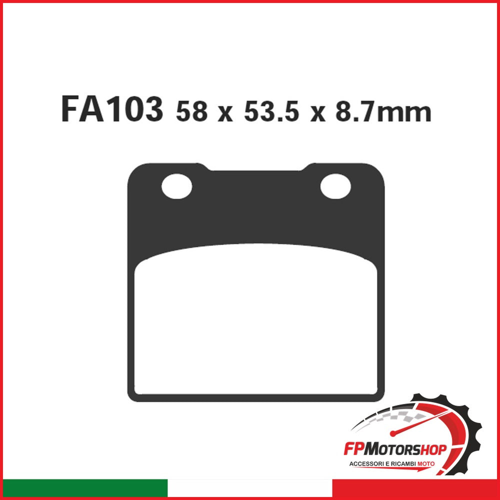 PASTIGLIE FRENO MOTO EBC FA103HH HH SUZUKI INTRUDER ANT.
