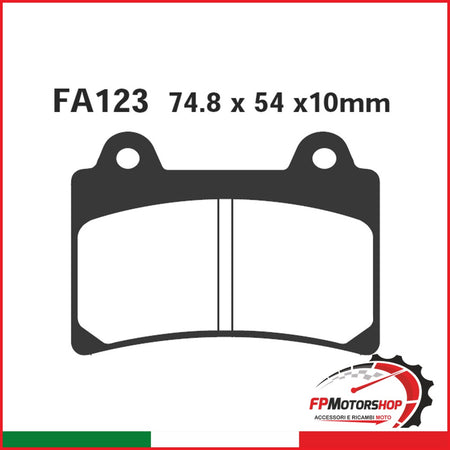PASTIGLIE FRENO MOTO EBC FA123HH HH YAMAHA TDM 850 -95 ANT.