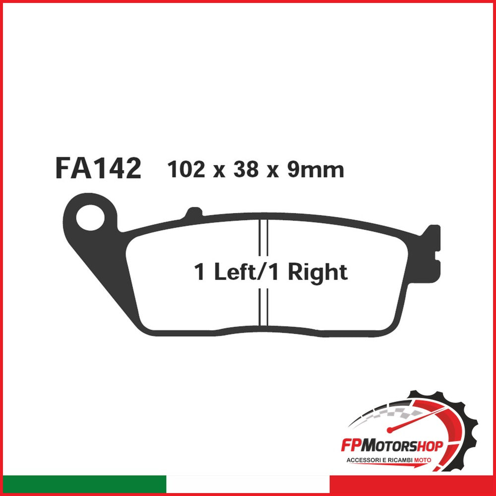 PASTIGLIE FRENO MOTO EBC FA142HH HH HONDA KAWASAKI CAGIVA BMW