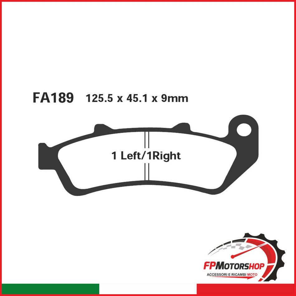 PASTIGLIE FRENO MOTO EBC FA189HH HH HONDA CBR 1000 F -99 SINTERIZZATA