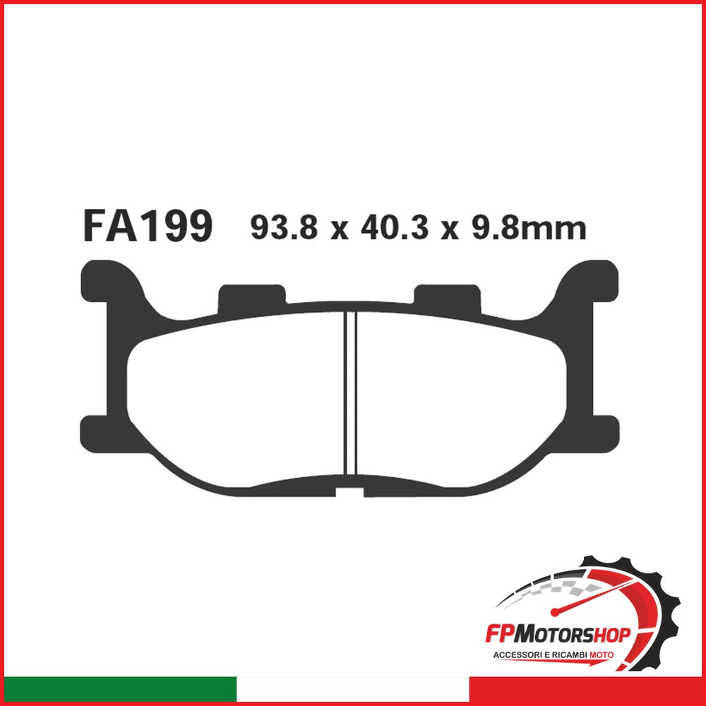 PASTIGLIE FRENO MOTO EBC FA199HH HH YAMAHA XJ6F/N ANT