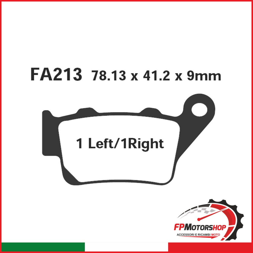 PASTIGLIE FRENO MOTO EBC FA213HH HH BMW F/G 650 POST. APRILIA 650-HONDA