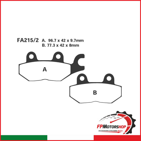 PASTIGLIE FRENO MOTO EBC FA215/2HH HH TRIUMPH SPRINT POST.