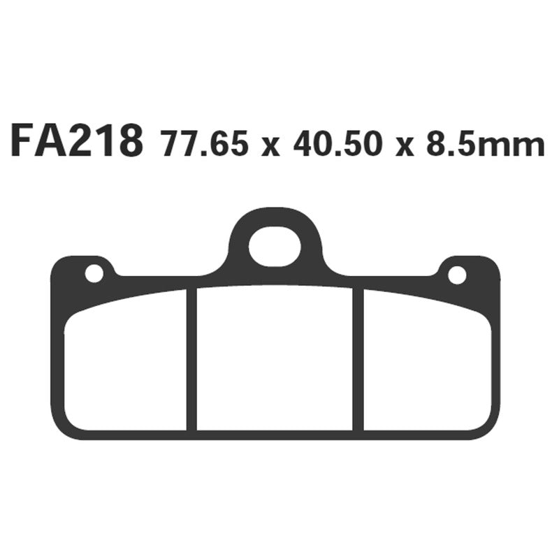 PASTIGLIE FRENO MOTO EBC FA218HH HH PINZA BREMBO RADIALE SINTERIZZATA