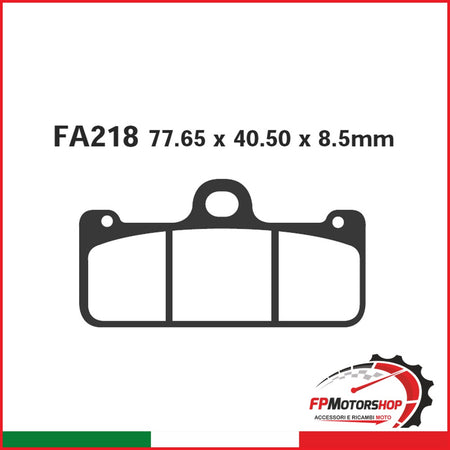 PASTIGLIE FRENO MOTO EBC FA218HH HH PINZA BREMBO RADIALE SINTERIZZATA