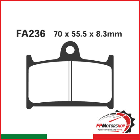 PASTIGLIE FRENO MOTO EBC FA236HH HH TRIUMPH SPEED TR. ANT. 1994-2001 SUZUKI