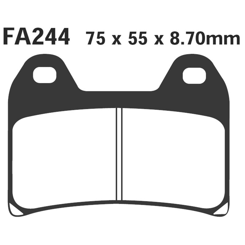 PASTIGLIE FRENO MOTO EBC FA244HH HH APRILIA PEGASO 660 ANT.DUCATI BMW CAGIVA