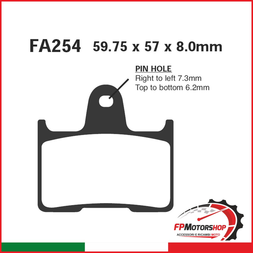 PASTIGLIE FRENO MOTO EBC FA254HH HH KAWA ZX-7RR POST. 1996-1999 KAWASAKI SUZUKI