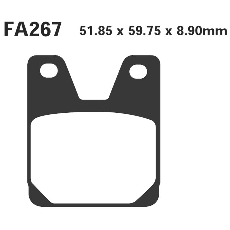 PASTIGLIE FRENO MOTO EBC FA267HH HH YAMAHA R1 POST. 1998-2000