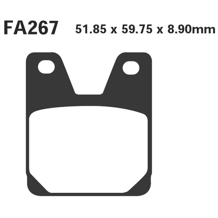 PASTIGLIE FRENO MOTO EBC FA267HH HH YAMAHA R1 POST. 1998-2000