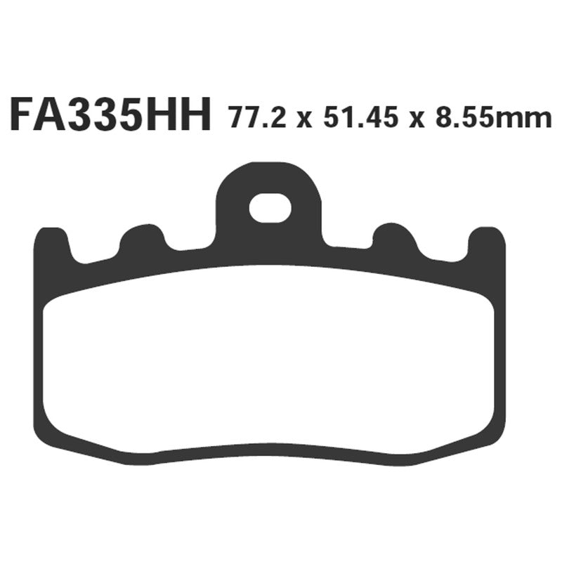 PASTIGLIE FRENO MOTO EBC FA335HH HH BMW R1150/K12 ANT 00- DAL 2000