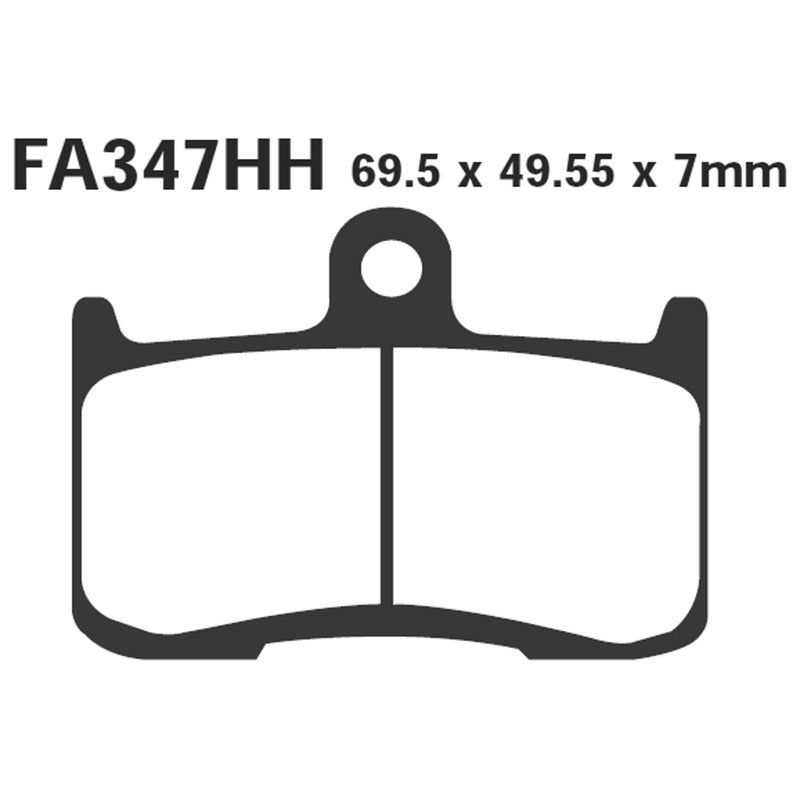 PASTIGLIE FRENO MOTO EBC FA347HH HH KAWA ZX-9R 02- ANT. DAL 2002 KAWASAKI SUZUKI
