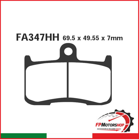 PASTIGLIE FRENO MOTO EBC FA347HH HH KAWA ZX-9R 02- ANT. DAL 2002 KAWASAKI SUZUKI