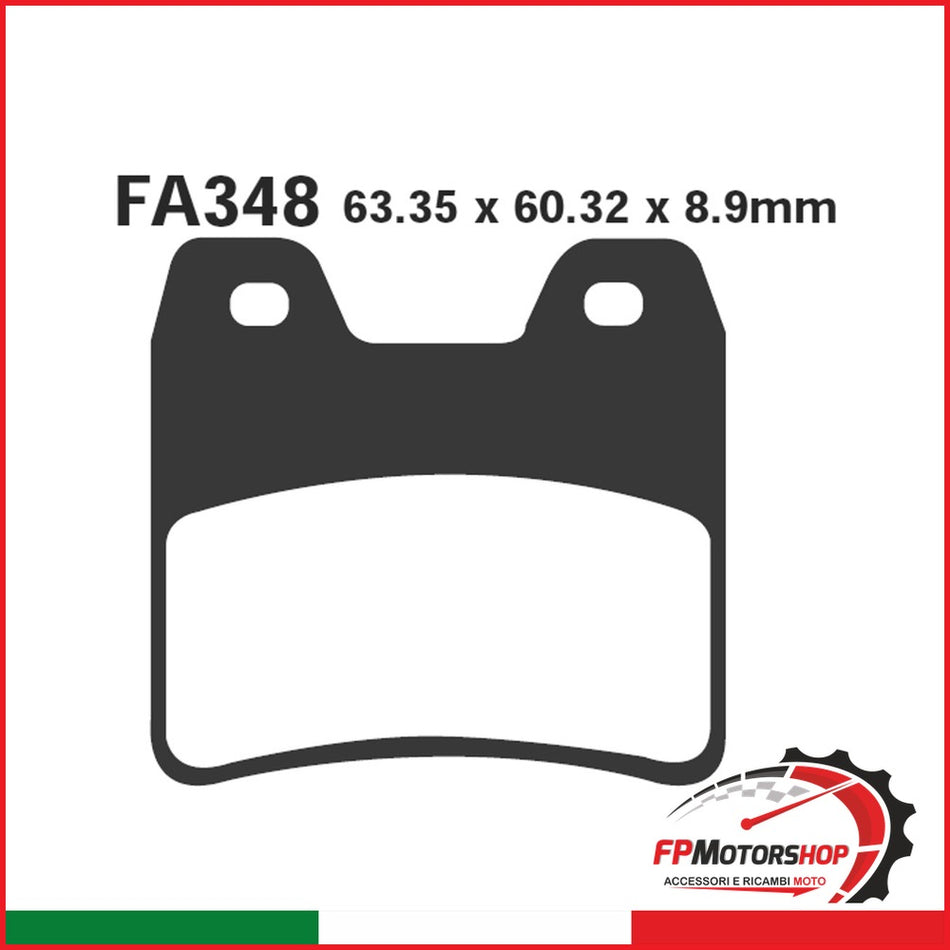 PASTIGLIE FRENO MOTO EBC FA348HH HH YAMAHA FZS 1000 FAZER POST.