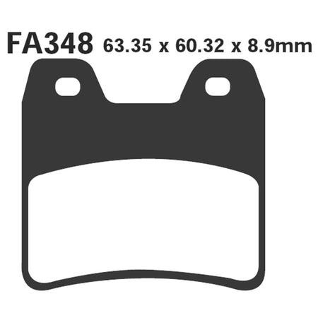 PASTIGLIE FRENO MOTO EBC FA348HH HH YAMAHA FZS 1000 FAZER POST.