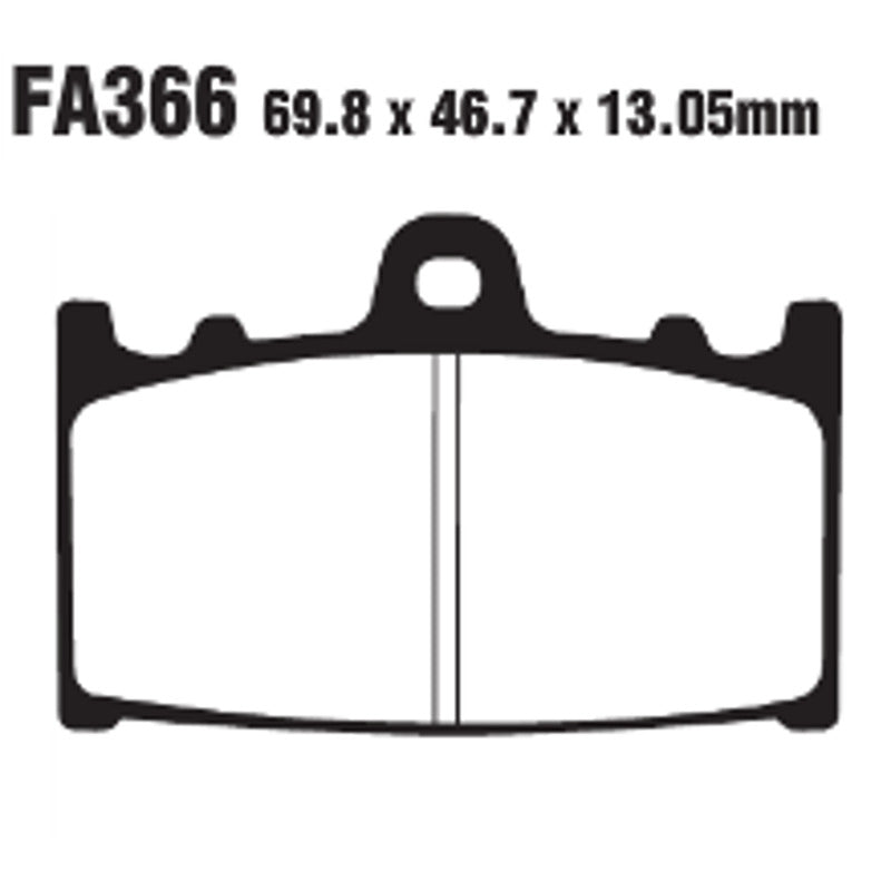 PASTIGLIE FRENO MOTO EBC FA366HH HH SUZUKI VL 1500 IN T R.02-03 POST. INTRUDER