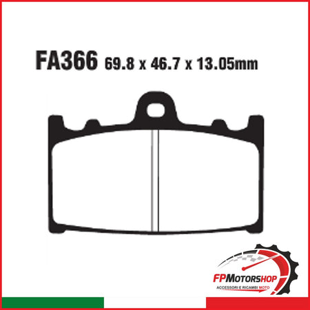 PASTIGLIE FRENO MOTO EBC FA366HH HH SUZUKI VL 1500 IN T R.02-03 POST. INTRUDER