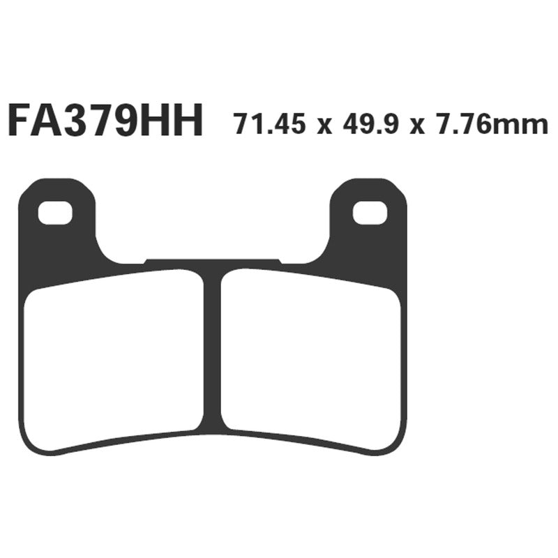 PASTIGLIE FRENO MOTO EBC FA379HH HH SUZUKI GSX-R ANT. 600/750/1000 2004-2006