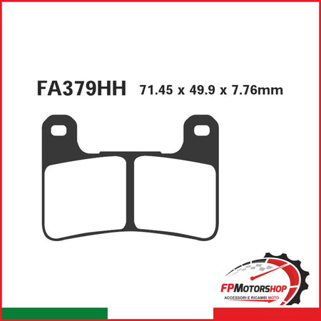 PASTIGLIE FRENO MOTO EBC FA379HH HH SUZUKI GSX-R ANT. 600/750/1000 2004-2006