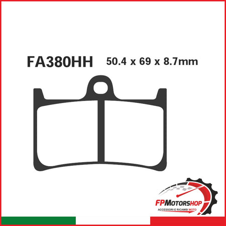 PASTIGLIE FRENO MOTO EBC FA380HH HH YAMAHA YZF-R1/R6 MT-10 2004-2022