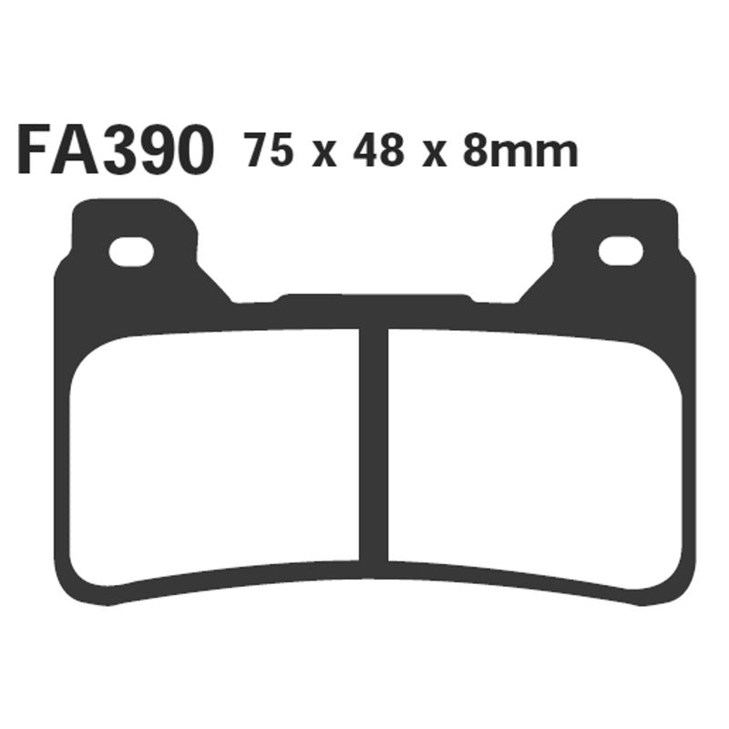 PASTIGLIE FRENO MOTO EBC FA390HH HH HONDA CBR600/1000 RR ANT. 2004-2006