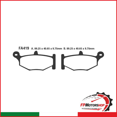 PASTIGLIE FRENO MOTO EBC FA419HH HH SUZUKI GSR600 06- POST. GSX-R 600/750/1000
