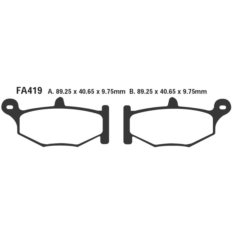 PASTIGLIE FRENO MOTO EBC FA419HH HH SUZUKI GSR600 06- POST. GSX-R 600/750/1000