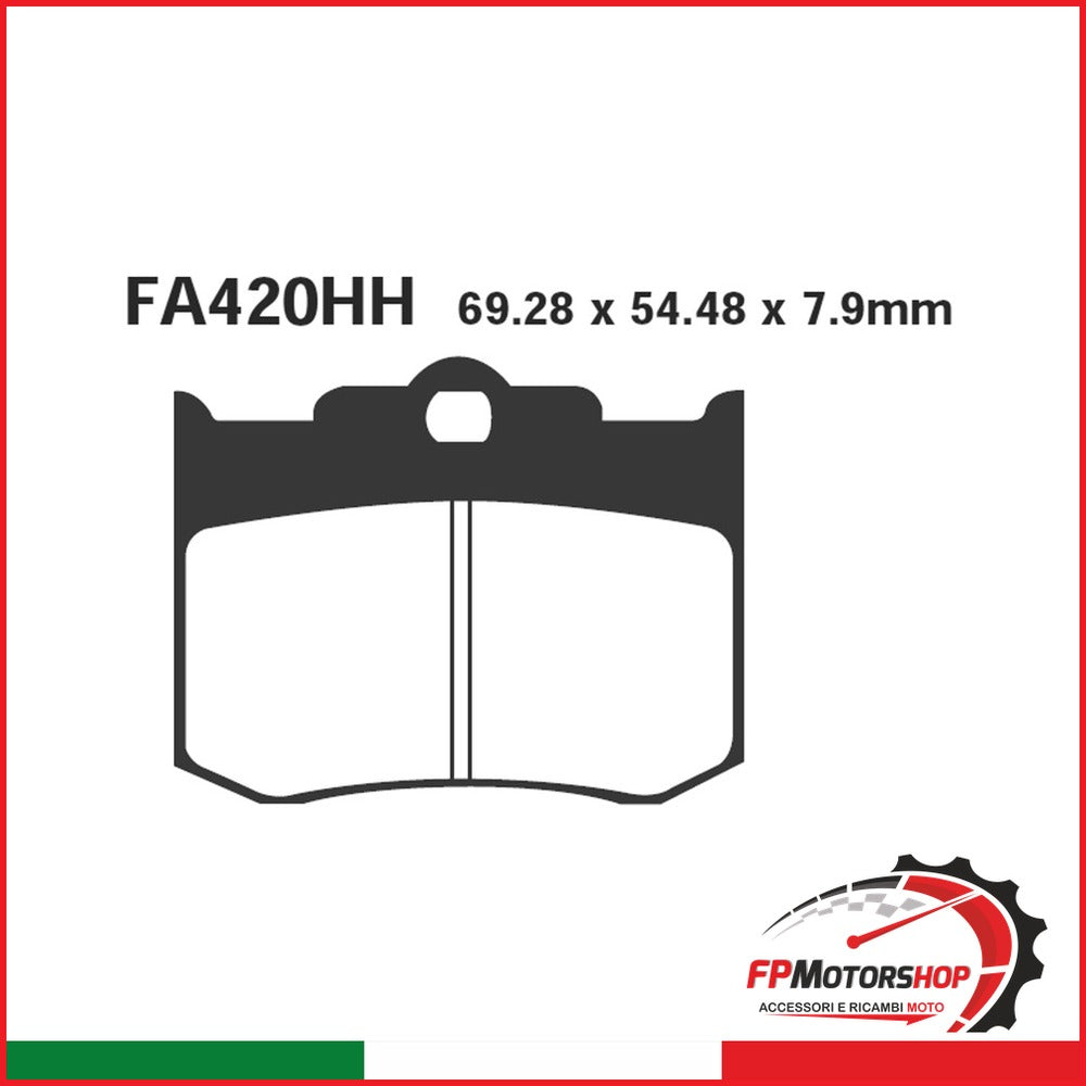 PASTIGLIE FRENO MOTO EBC FA420HH HH PINZA PERFORMANCE MACH. 137X4 06- SINTER DAL