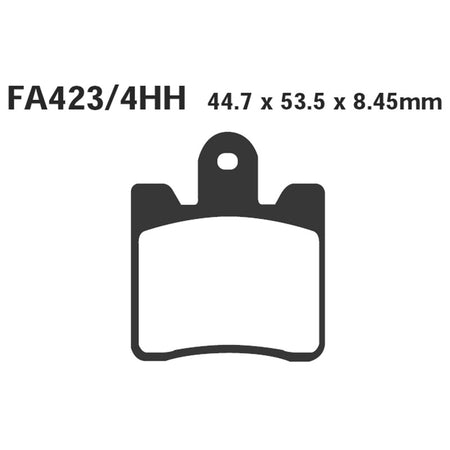 SET PAST.HH YAMAHA FJR 1300 EBC FA423/4HH ABS ANT. 2006-2007