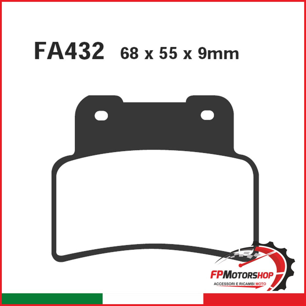 PASTIGLIE FRENO MOTO EBC FA432HH HH APRILIA RS125-SL 750- MANA850 ANT. YAMAHA