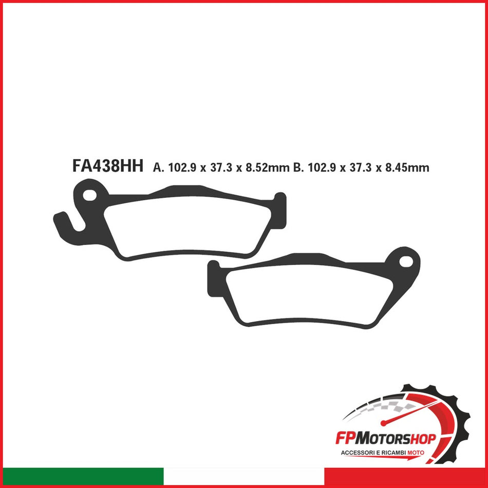 PASTIGLIE FRENO MOTO EBC FA438HH HH BMW K1200GT POST. 06 07 POSTERIORE K 1200 GT