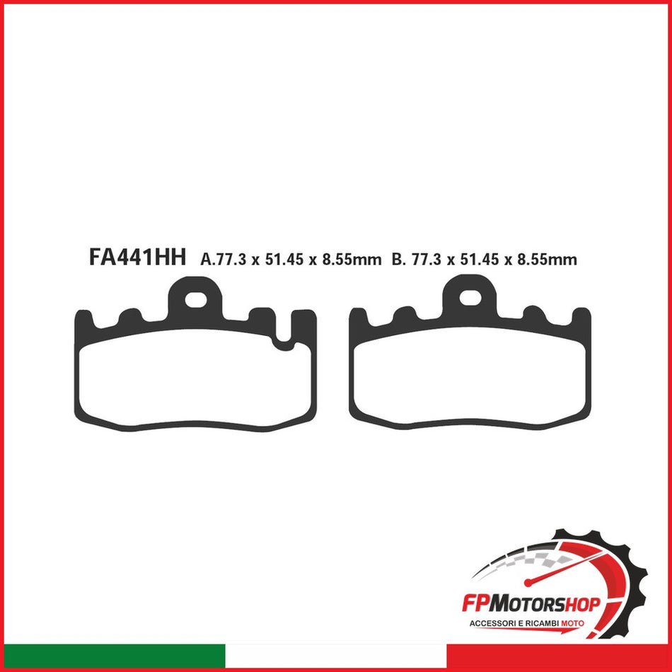 PASTIGLIE FRENO MOTO EBC FA441HH HH BMW K1200GT ANT.DX 06 07 K 1200 GT 2006-2007