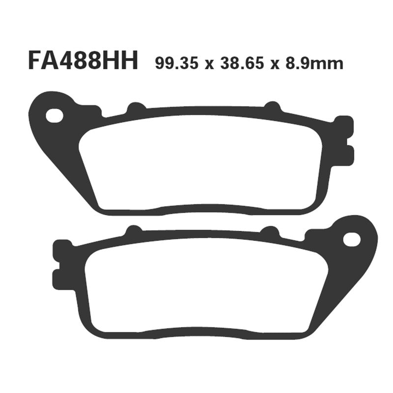 PASTIGLIE FRENO MOTO EBC FA488HH HH HONDA CBR 1000 R 08-POST.