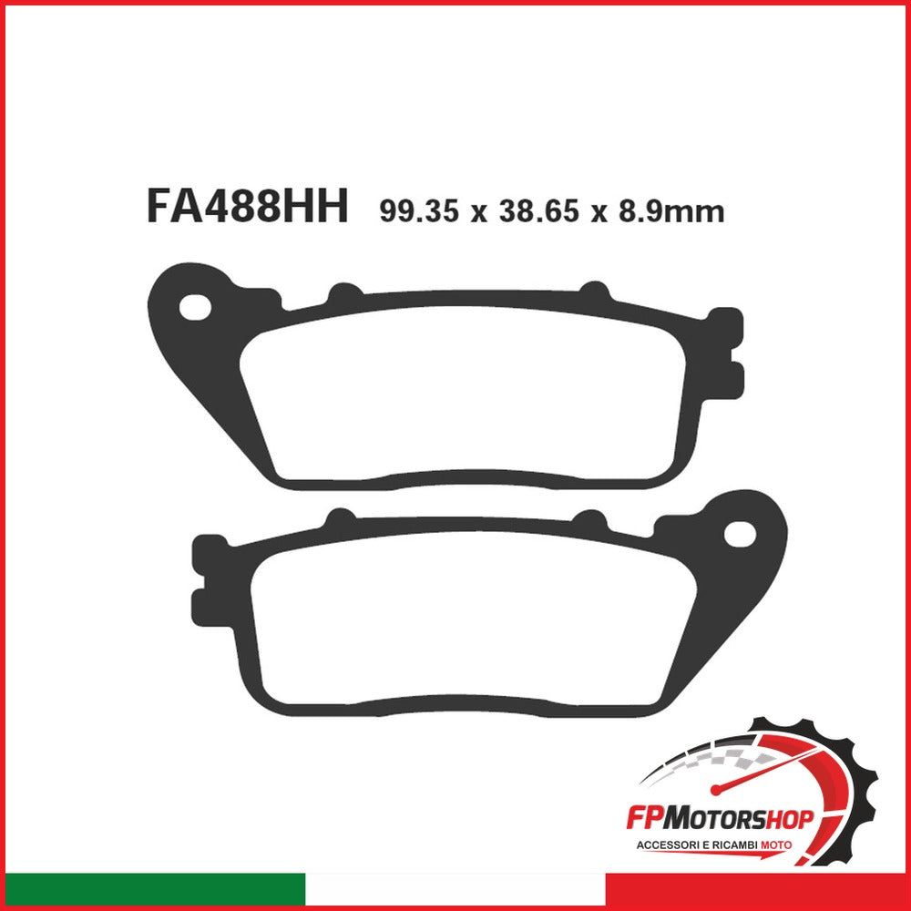 PASTIGLIE FRENO MOTO EBC FA488HH HH HONDA CBR 1000 R 08-POST.