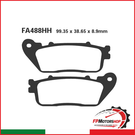 PASTIGLIE FRENO MOTO EBC FA488HH HH HONDA CBR 1000 R 08-POST.