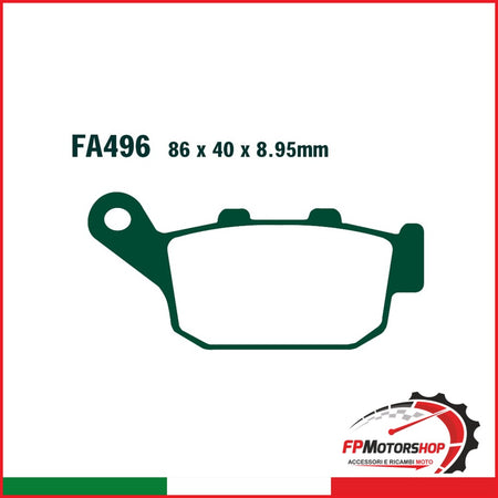 PASTIGLIE FRENO MOTO EBC FA496HH HH SUZUKI GLADIUS 650 POST. HONDA VOGE
